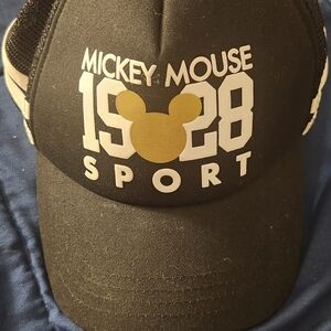 Black Mickey Mouse Sport Cap
